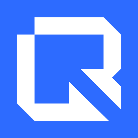 Reverse avatar mark: white monogram on Lebreto Blue